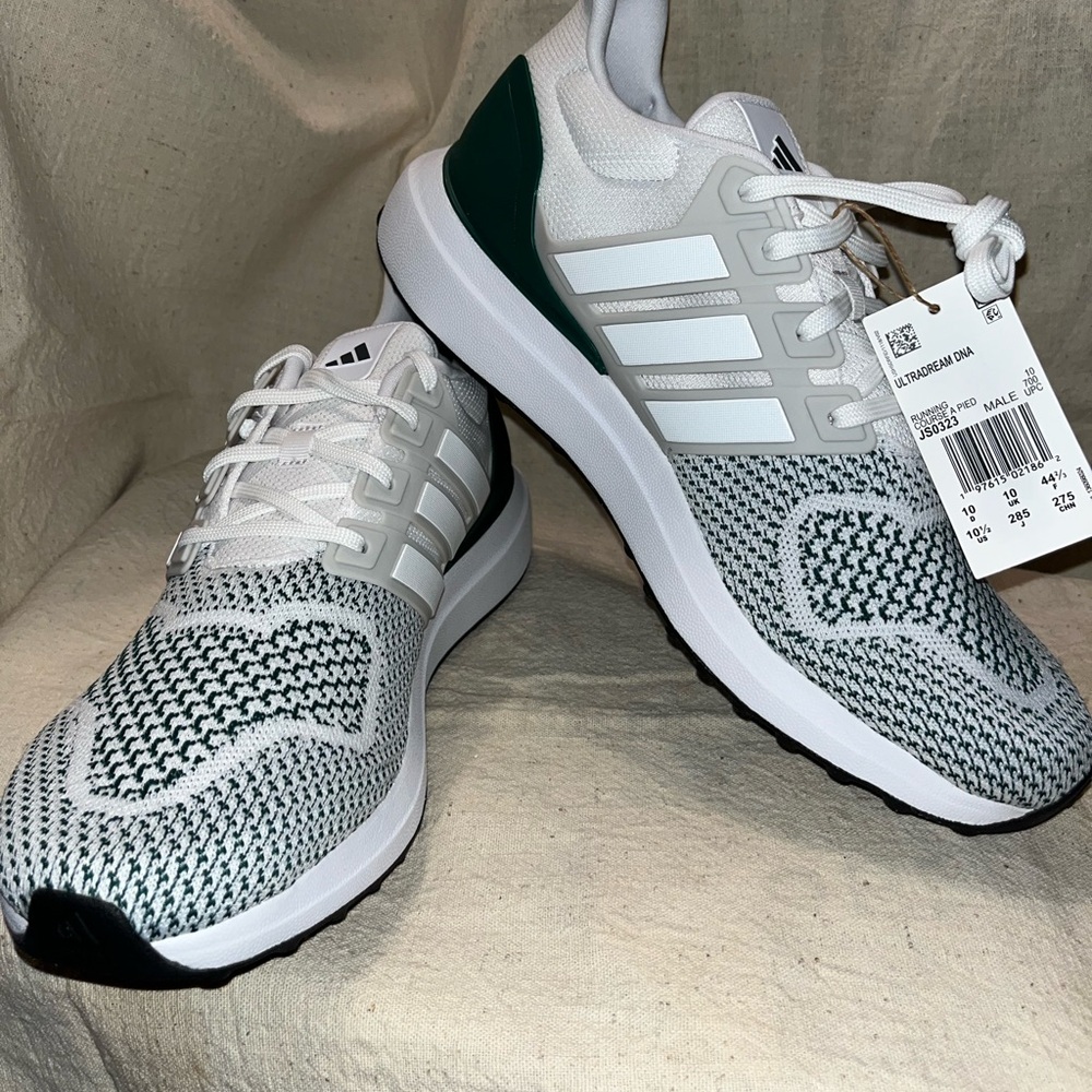 Adidas Men's Ultradream DNA Cloud White/Cloud White/Collegiate Green, Size:M10.5